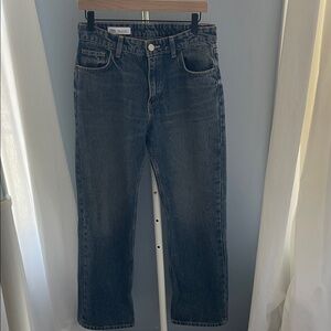 Zara Women's Blue Boyfriend Jeans